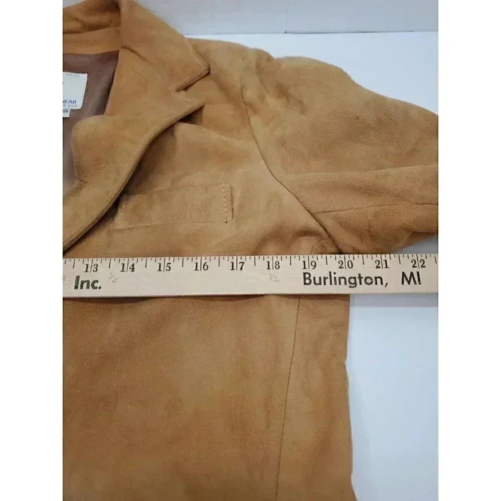 Vintage Golden Bear Suede Leather Jacket Men's Size 16 Made in USA - Picture 4 of 13